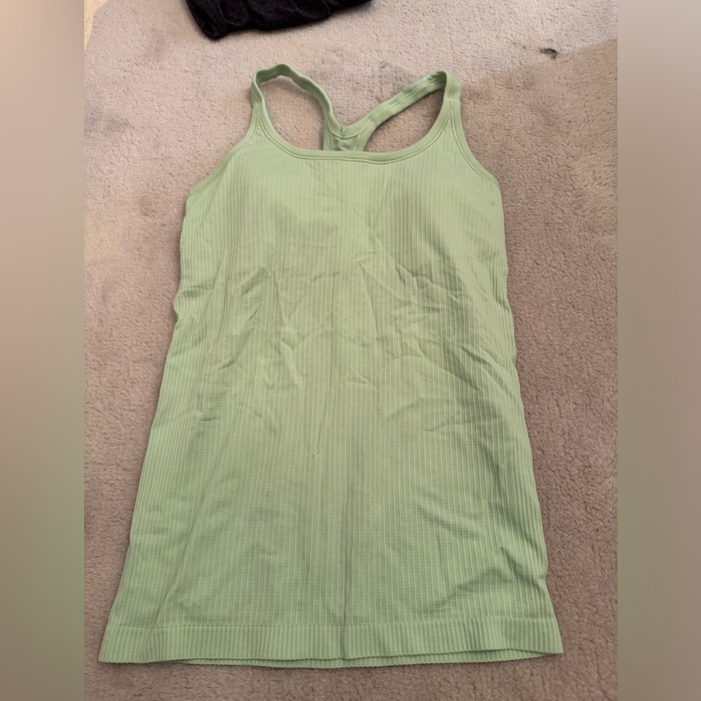 Pastel green lululemon tank